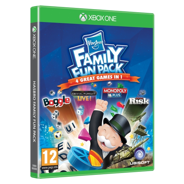 Hasbro Family Fun Pack (Monopoly, Boggle, Trivial Pursuit and Risk) Xbox One Game Hasbro Family Fun Pack (Monopoly, Boggle, Trivial Pursuit and Risk) Xbox One Game